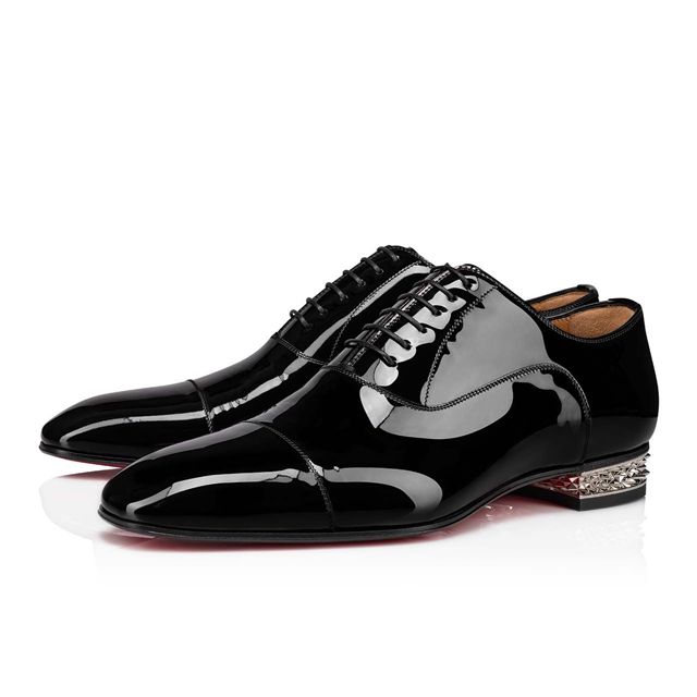 Christian Louboutin Oxford Greggo Black Leather Shoe