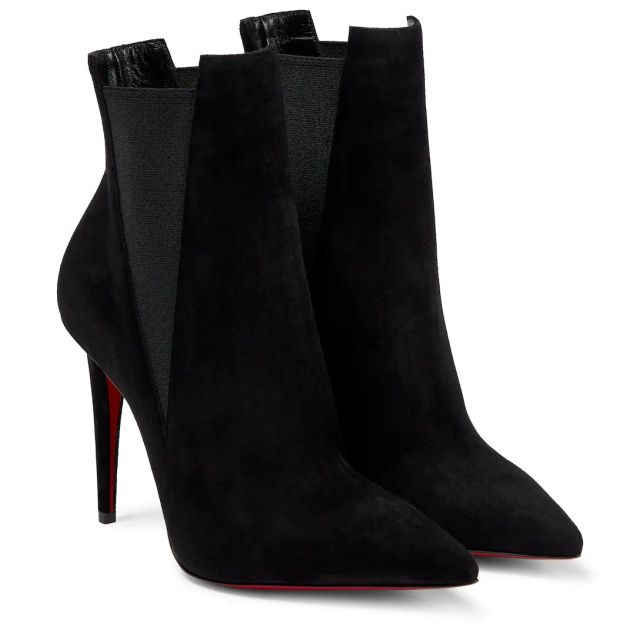 Christian Louboutin Astribooty 100mm Suede Ankle Boots