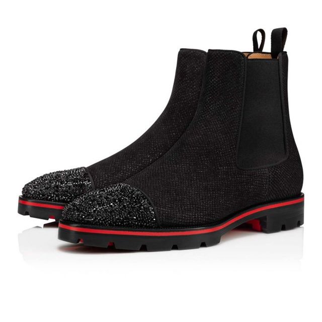 Christian Louboutin Boot Melon Strass Black/jet Suede