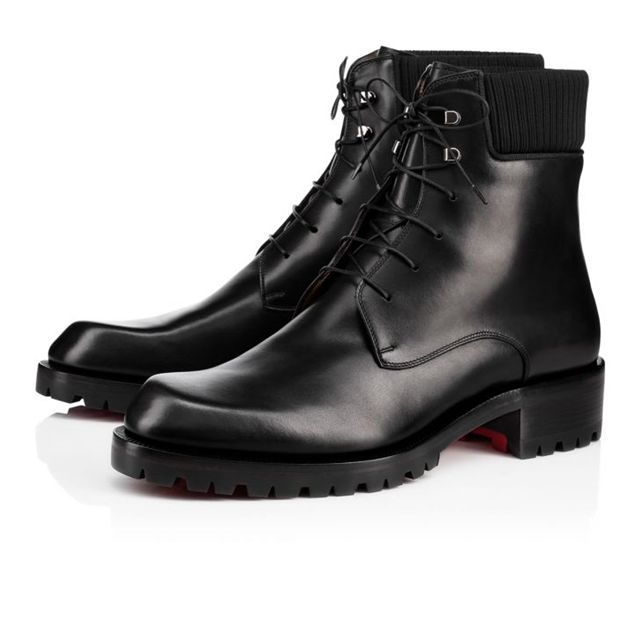 Christian Louboutin Boot Trapman Black Leather