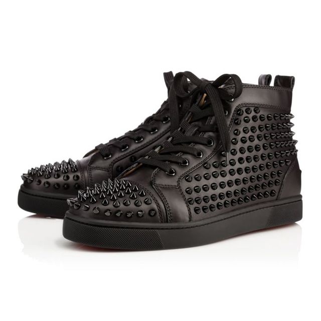 Christian Louboutin Louis Black/black/bk Calf   Celebrate the company's 10th anniversary promotion limited 