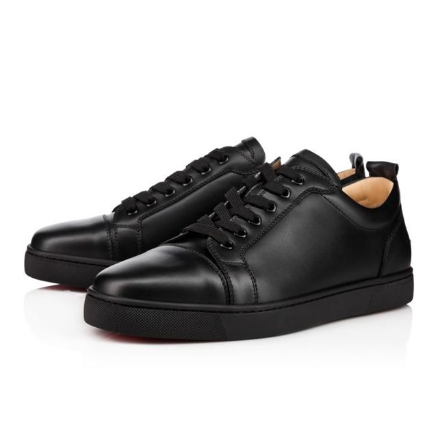 Christian Louboutin Louis Junior SP Black/black Calf Sneaker  -Celebrate the company's 10th anniversary promotion limited 