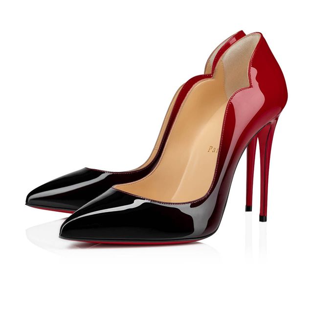 Christian Louboutin Pumps Hot Chick 100 mm Black-red Patent