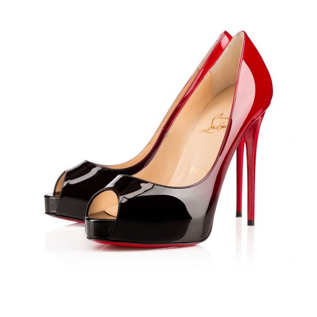 Christian Louboutin Pumps New Very Prive 120 mm Black-red/black Patent Calf