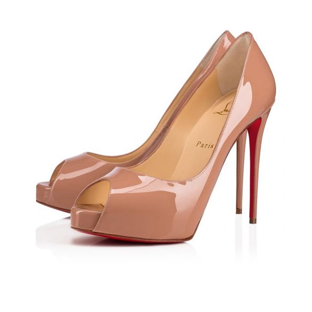Christian Louboutin Pumps New Very Prive 120 mm Nude Patent Calf