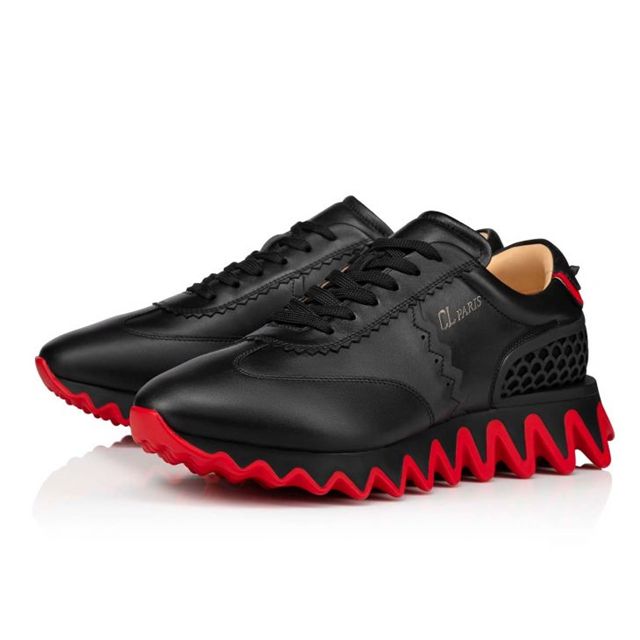 Christian Louboutin Runner Loubishark Flat Black/loubi Claf Sneaker