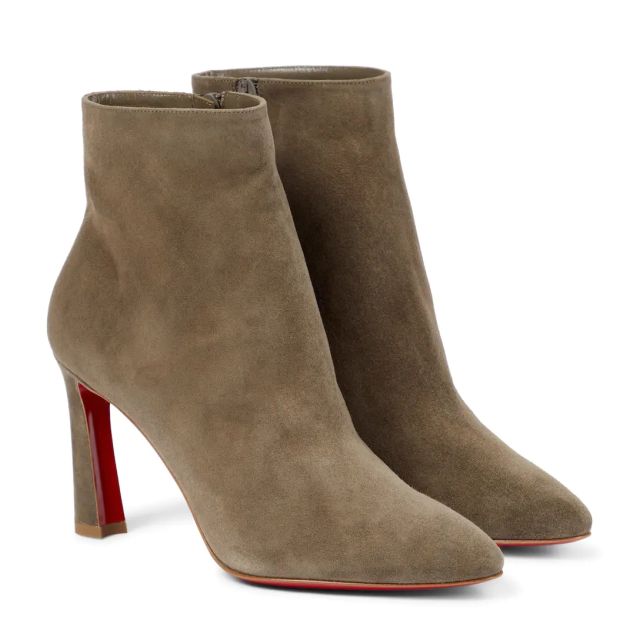 Christian Louboutin So Eleonor 85mm Suede Ankle Boots