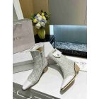 Jimmy Choo 50mm Ankle Booties Fabric