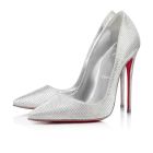 Christian Louboutin Pumps So Kate 120 mm Silver/lin Silver Fabric