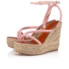 Christian Louboutin 120 mm Rosy/rosy/lin Rosy/naturel Patent Leather Sandal