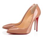 Christian Louboutin Pumps Follies Strass 100mm Nude Patent Leather