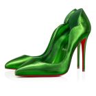 Christian Louboutin Pumps Hot Chick Leather 100mm Spinach/lin Spinach Shoes