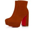Christian Louboutin Spikita Booty Movide 130 mm Foxy Suede Calfskin Shoes