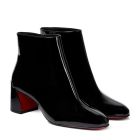 Christian Louboutin Turela 55mm Patent Leather Ankle Boots Black