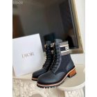 Dior D-Major Ankle Boot Black Technical Fabric Calf Leather