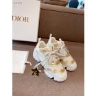 Dior Mesh D Connect Sneakers White Gold Fabric Rubber