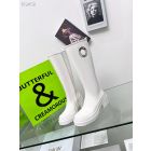 Dior Symbol Knee Boot White Supple Calfskin