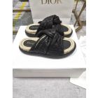 Dior Twist Black Cannage D Twist Slide Sandals Lambskin