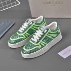 Jimmy Choo Hawaii F Low Top Sneakers Fluorescent Green