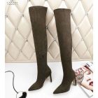 Jimmy Choo Knee Boot 85mm Suede Army Green
