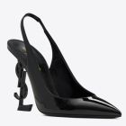 Saint Laurent Opyum Slingback Pumps 110mm Black-toned Heel
