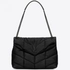 Saint Laurent So Black Loulou Puffer Medium Bag