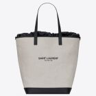 Saint Laurent Teddy Shopping Bag Linen Canvas