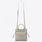 Saint Laurent Uptown Small Tote Blanc Smooth Leather