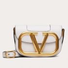 Valentino Small Supervee Crossbody Bag White Leather