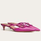 Valentino VLogo Mules 40mm Hot Pink Patent Leather