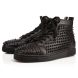 Christian Louboutin High-top Louis  Black/black/bk Calf Sneaker
