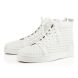 Christian Louboutin High-top Louis White/white Leather Sneaker