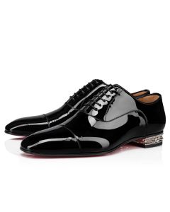 Christian Louboutin Oxford Greggo Black Leather Shoe