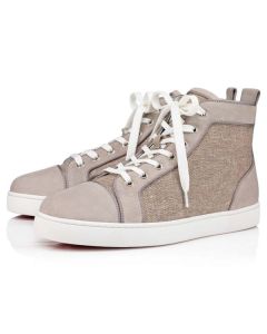 Christian Louboutin High-top Louis Orlato Sasso/beige Suede Leather