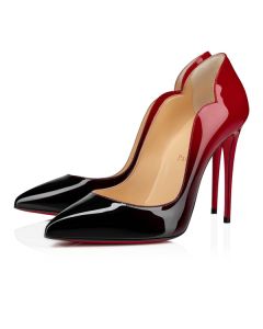Christian Louboutin Pumps Hot Chick 100 mm Black-red Patent